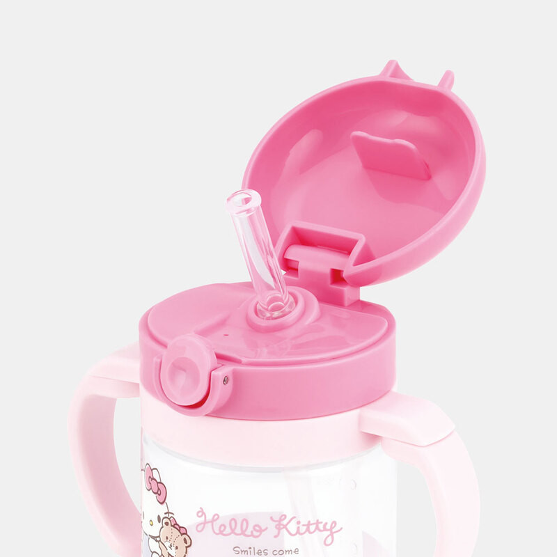 스케이터 산리오 헬로키티 캐릭터 접이식 핸들 원터치 빨대컵 260ml KSHW1N - 주방·식기 - 하카타몰