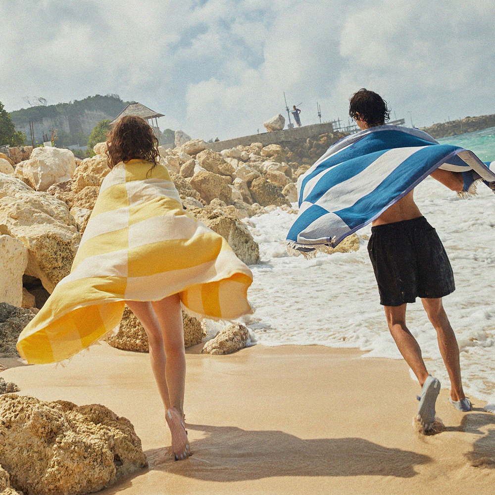 리베아르 감성 코튼 면 100% 비치타올 특대형 대형 물놀이 비치 타월 큰 수건