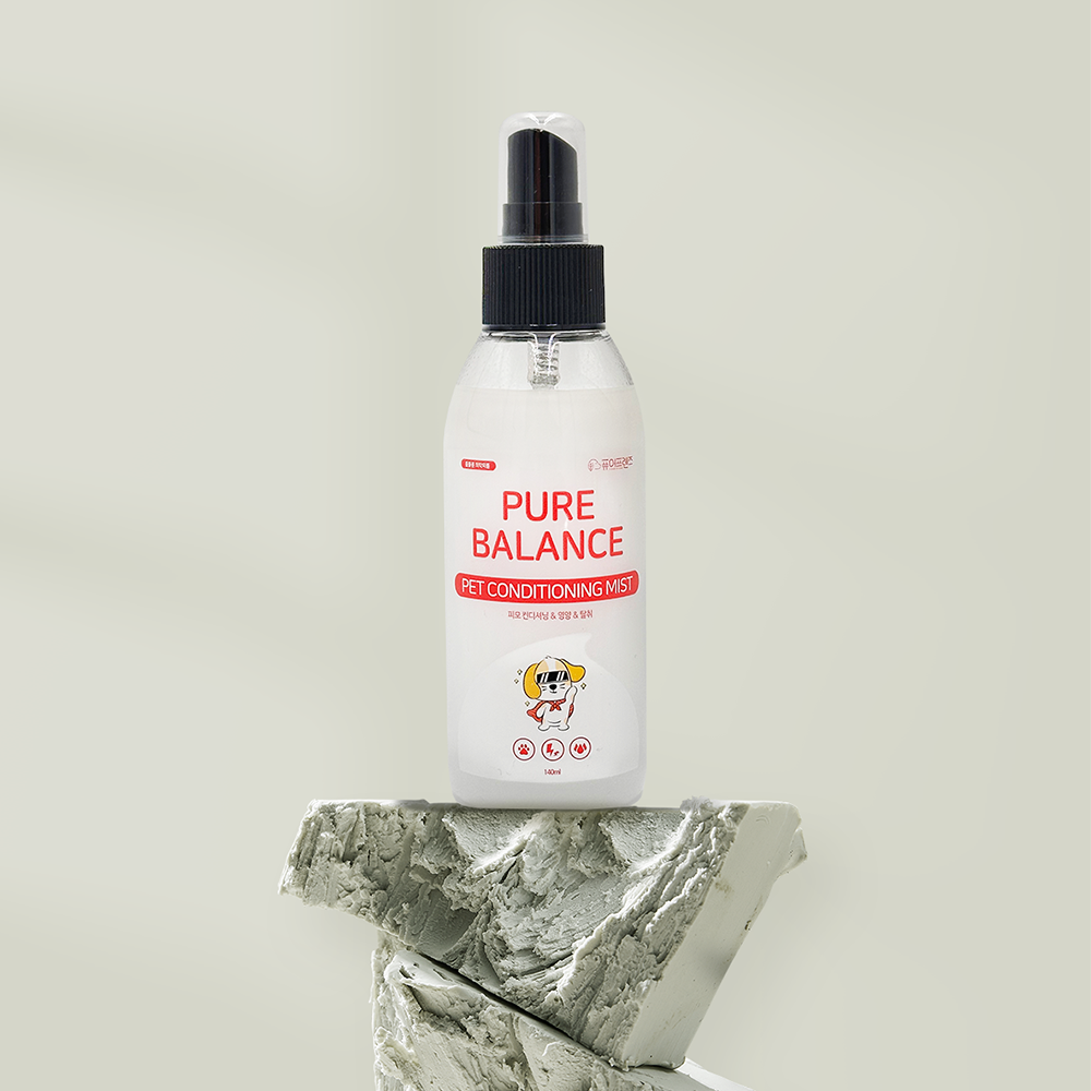 퓨어프렌즈 강아지 털 영양 보습 미스트 140ml 엉킨털 정전기 윤기 컨디셔너 고양이겸용