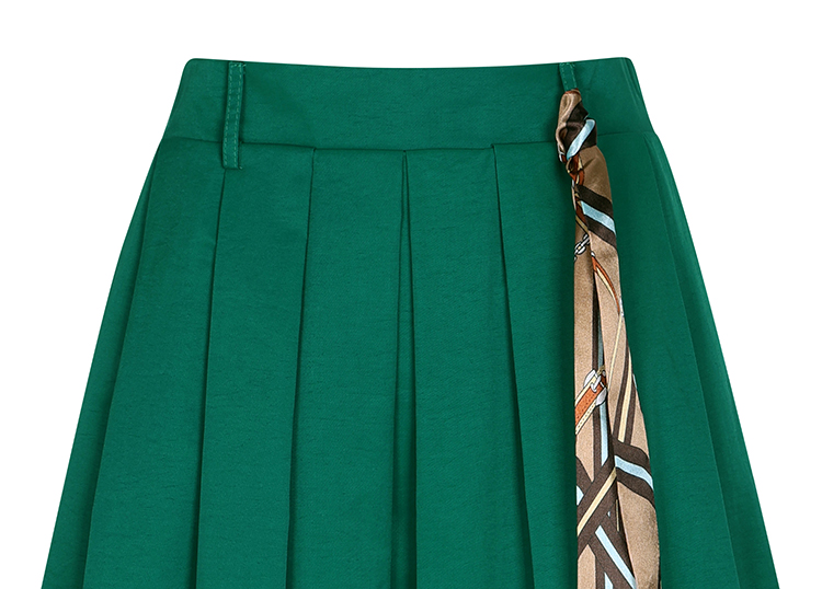 예시카 스카프 레이어 주름 플레어 스커트 YI7SK574 - 상세 이미지 5