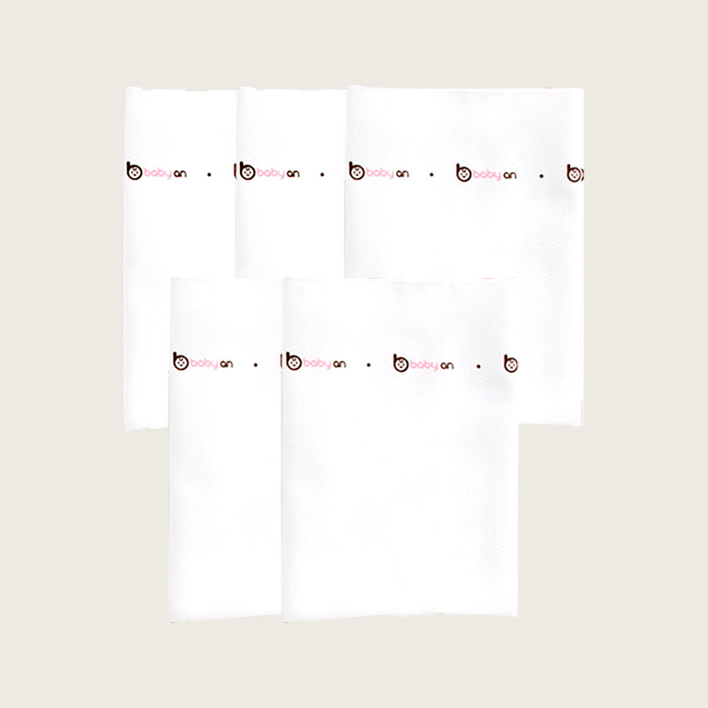 베이비앙 국내산 무형광 신생아 아기 유아 순면 365 엠보손수건 30장