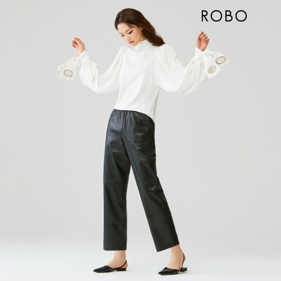 [로보] 레더 밴딩 팬츠 CPT21A117 제품 이미지