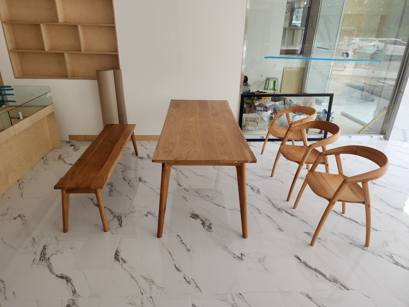 [우드/식탁용] 원목 사이드 체어 Y3-25 - Natural, Walnut