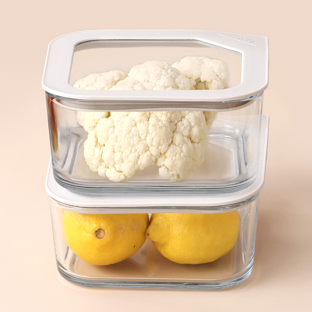 네오플램 원스텝 내열유리 반찬통세트 2p 930ml - 메인 이미지