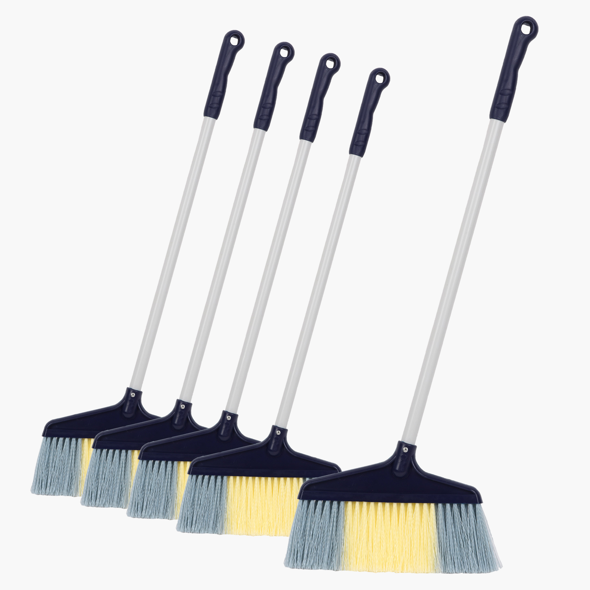 필굿리빙 빗자루 플라스틱 마당 업소용 미용실 방 실내 청소 빗자루 5개 세트