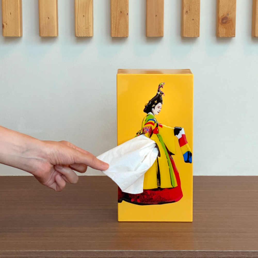한복 티슈케이스 한국기념품 외국인선물 바이어선물 한국적인 선물 - 상세 이미지 5