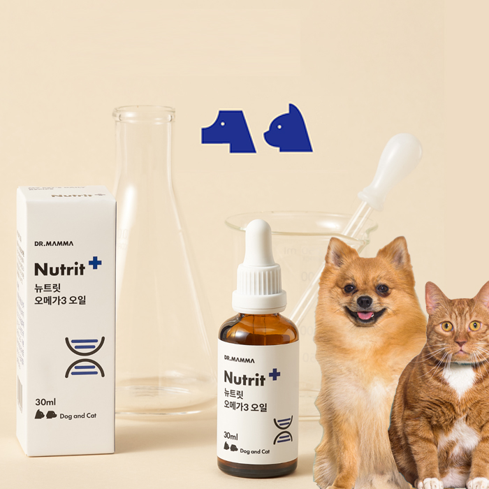 닥터맘마 강아지 고양이 오메가3 오일(묘/견 겸용)영양제 30ml