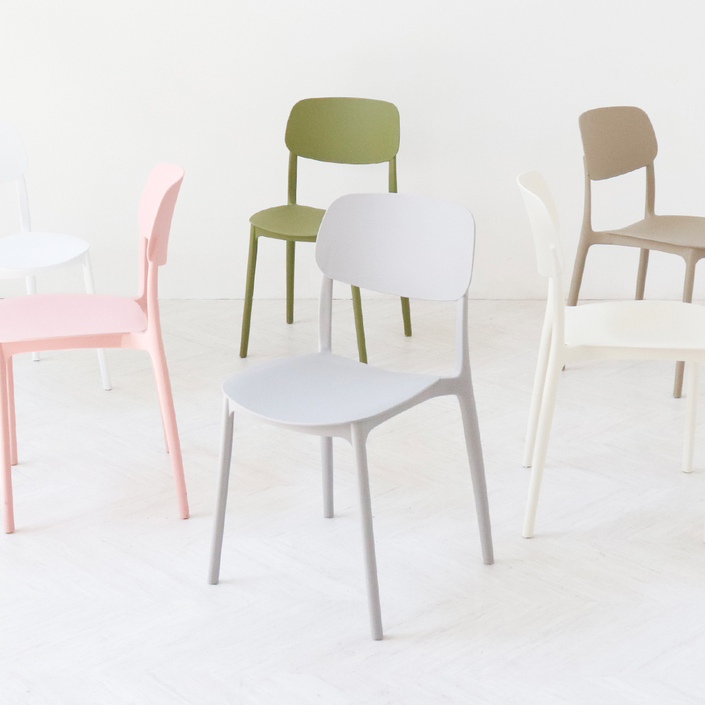 베리 체어 플라스틱의자 디자인 카페의자 1+1 (6color)