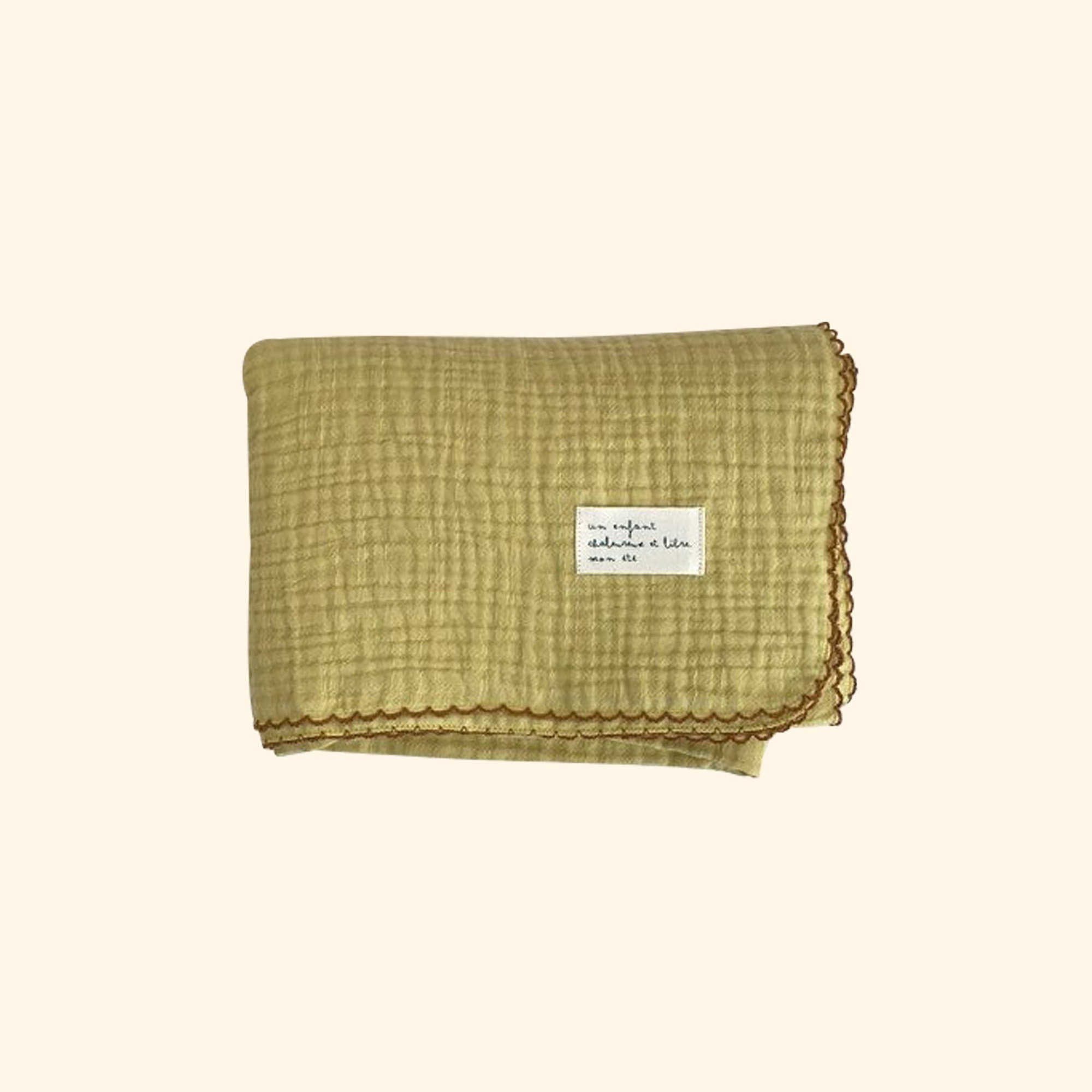 미뇽 블랭킷 - 라임옐로우