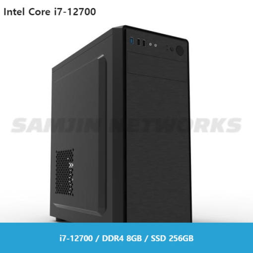 PCKOREA i7-12700 내장그래픽 고사양사무용 조립 컴퓨터 PC [i7-12700/DDR4 8GB/SSD256GB]