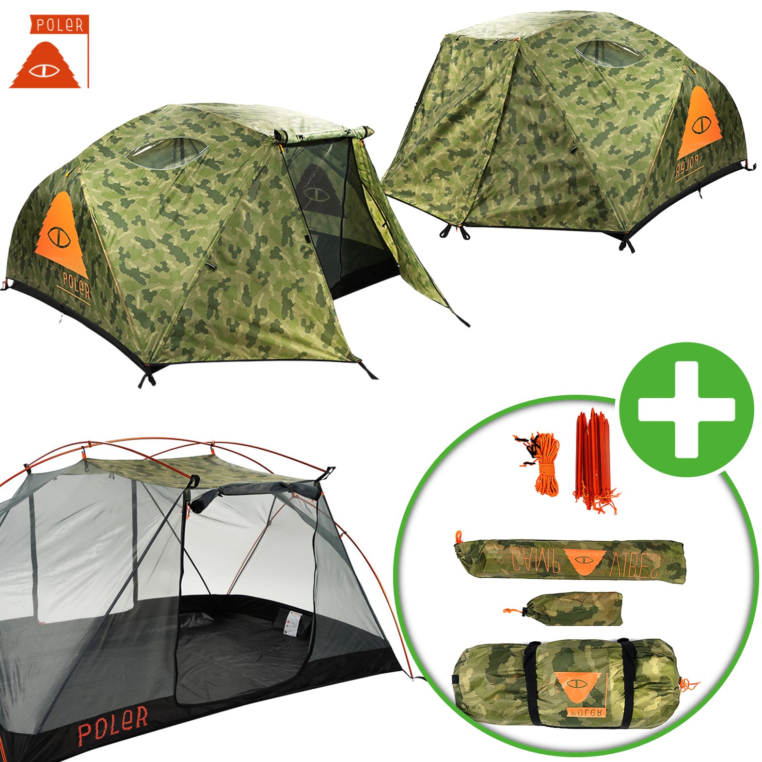 폴러투맨 퓨리 카모 폴러 스터프 텐트 백패킹 경량 25년신형