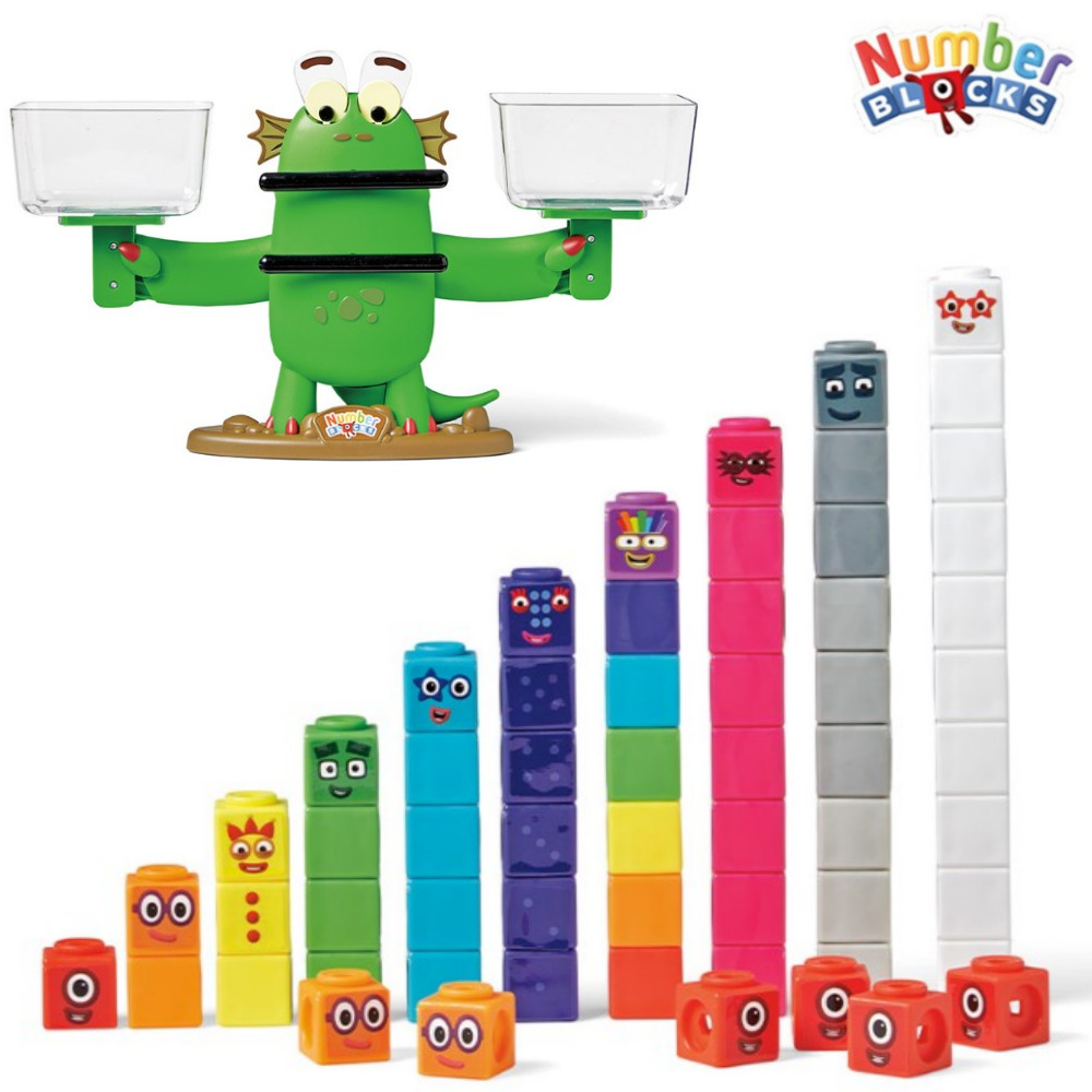 넘버블럭스 블록지 양팔 저울 장난감 유아 숫자놀이 숫자공부 수세기 러닝리소스 수학 교구