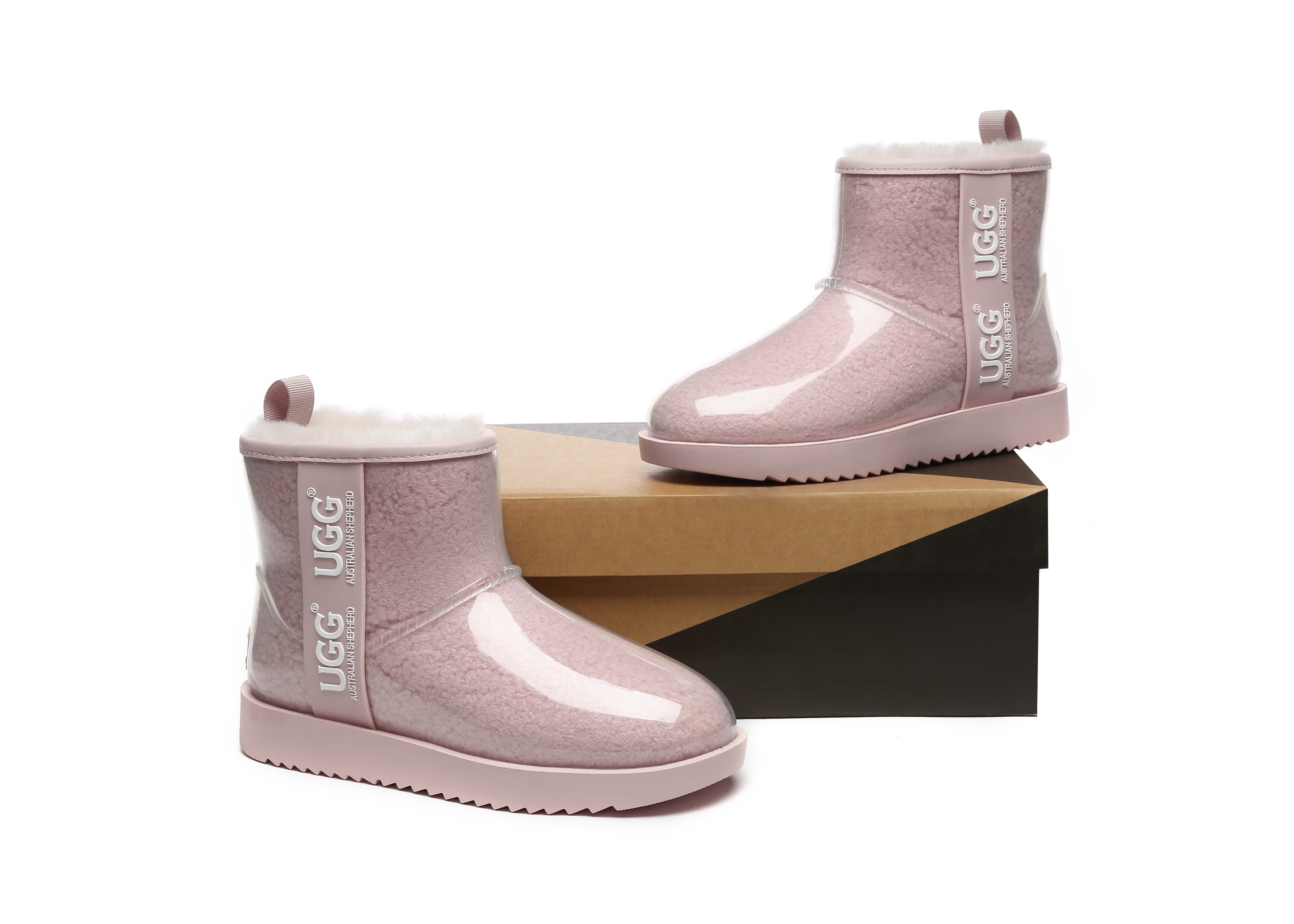 호주 AS 오즈웨어 에버어그 클리어 부츠 겨울 레인부츠 성인 키즈 야광 완벽 방수 방한