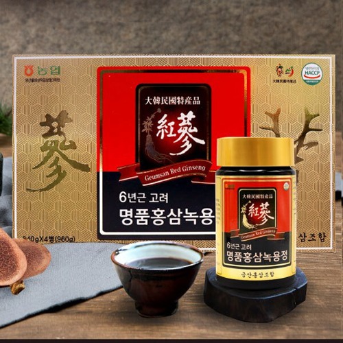 [금산홍삼조합] 6년근 명품 홍삼녹용정 240g x 4병 : 약초명가