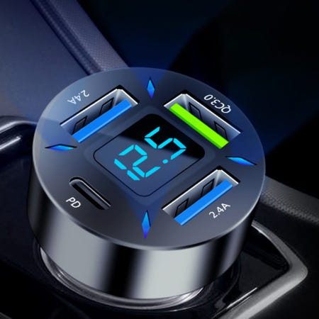 차량용 고속 충전기 USB 4구A1 자동차 시거잭 핸드폰 시가잭 허브 휴대폰 C타입