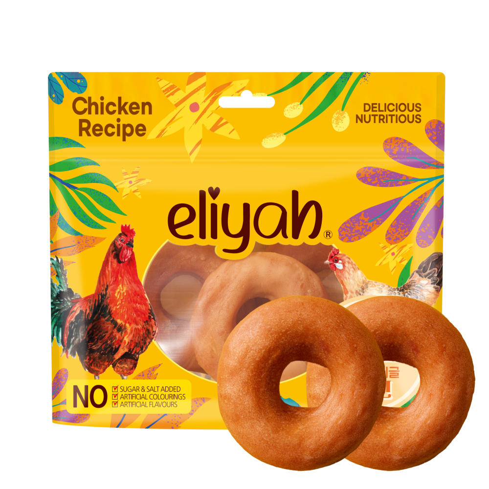 엘리야 치킨 미니베이글 오래먹는 강아지 간식 껌 개껌 덴탈껌