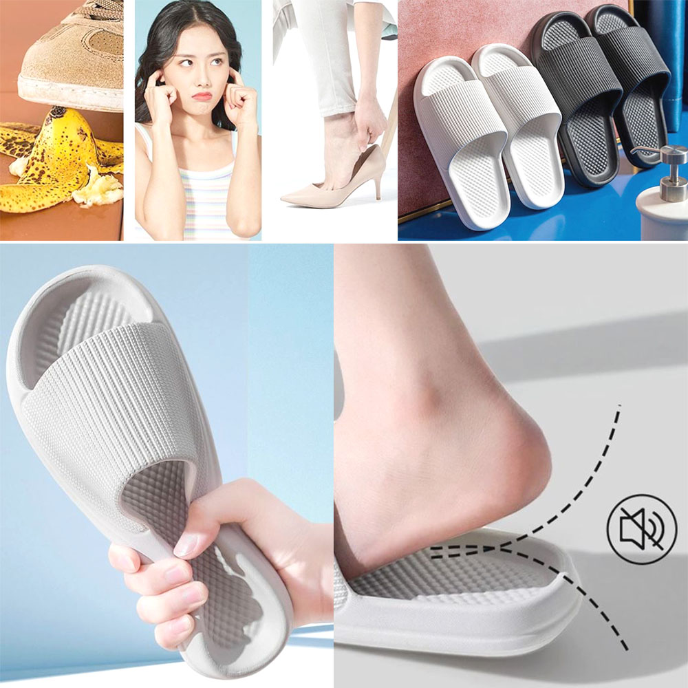 초경량 논슬립 슬리퍼 2켤레 EVA 사무실 거실 소음방지 실내화