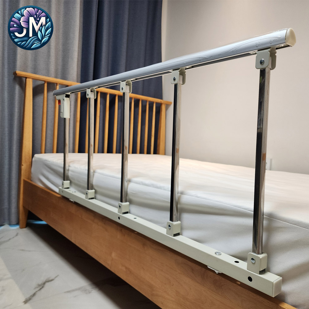 높이 50cm 노인 어르신 환자 임산부 침대 안전가드 난간 낙상방지 안전바 칸막이 펜스 사이드 레일 접이식 4단