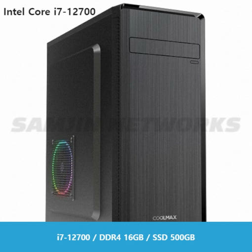 PCKOREA i7-12700 내장그래픽 고사양사무용 조립 컴퓨터 PC [i7-12700/DDR4 16GB/SSD500GB]