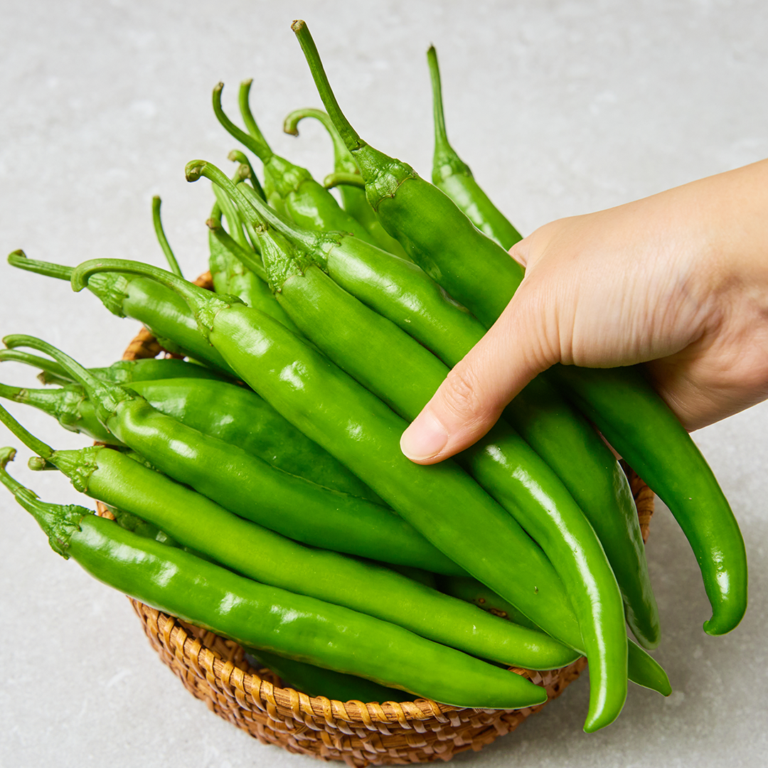 아삭아삭한 식감이 일품인 국내산 아삭이고추  500g/1kg - 상세 이미지 3