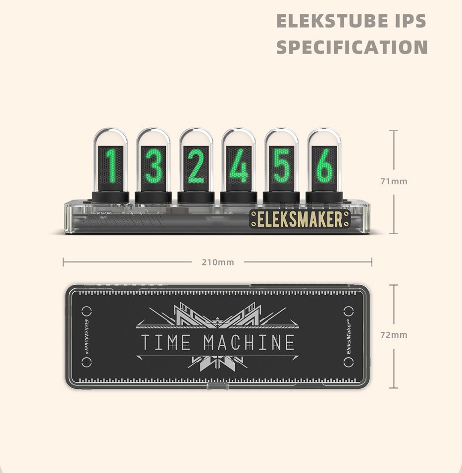 Eleksmaker IPS PR3 일렉스메이커 에디션 레트로 닉시 튜브 진공관 시계 - 상세 이미지 3