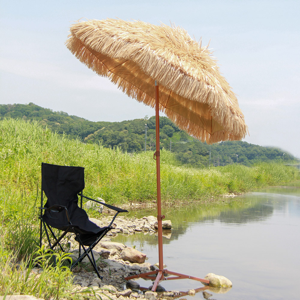 버팔로 캠핑 파라솔 밀짚 초가 여름 라탄 대형 볏짚 오두막