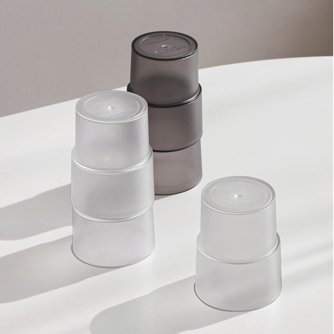 안깨지는컵 카페 업소용 스택컵 다회용 물컵 폴리카보네이트 컵 220ml - 상세 이미지 4