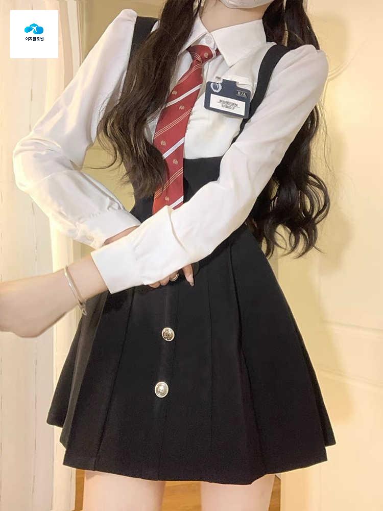 하이틴 체크 일본 코스프레 사진 컨셉 교복 영국 - 상품 이미지
