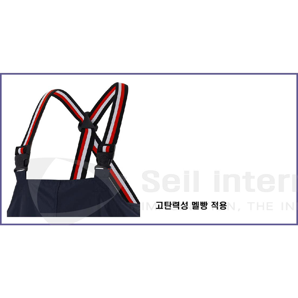 제비표우의 방한 이중 멜빵 바지 SI-820 해상 양식장 낚시 바다우비 겨울용 si820 - 상세 이미지 2