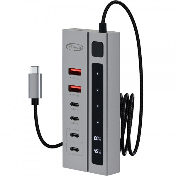 강원전자 넷메이트 USB3.2 C타입 6포트 허브(PD충전 2포트) NM-UBC3124 - 상세 이미지 2