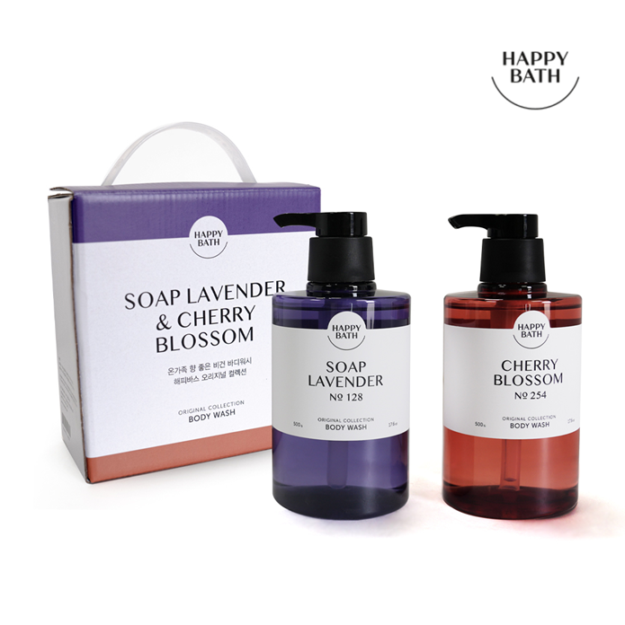 [해피바스] 오리지널컬렉션 바디워시세트 500gx2p