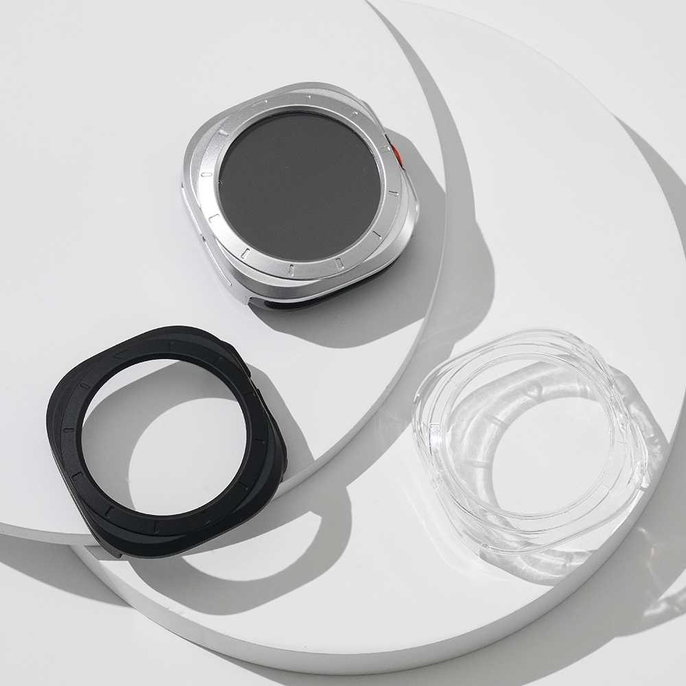 갤럭시워치 울트라 베젤링 풀커버 케이스 강화유리 보호 커버 47mm 호환