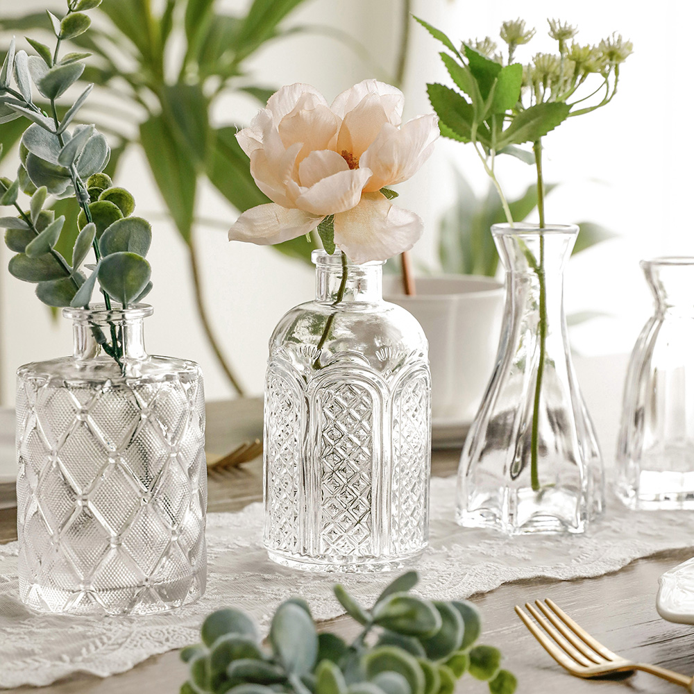 커피 테이블 미니 유리 인테리어 오브제 화병 디퓨저 감성 드라이 플라워 공병 유리병 A소