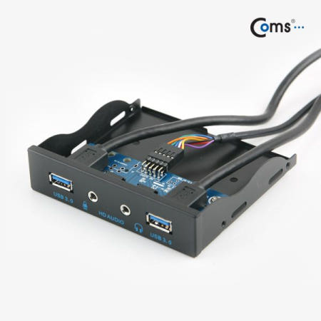 라이트컴 Coms USB 포트 3.0 전면 가이드(2포트/이어폰/마이크)50cm(3.5형) (BE488)