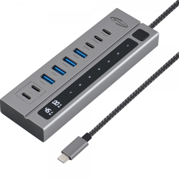 강원전자 넷메이트 USB3.2 C타입 9포트 허브(PD충전 2포트) NM-UBC3145 - 상세 이미지 3