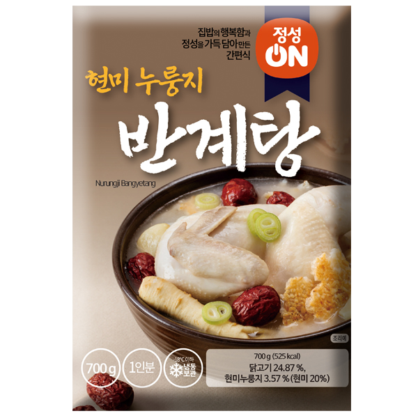 초원식품 정성온 현미누룽지 반계탕 700g 냉동제품 : 심플 푸드