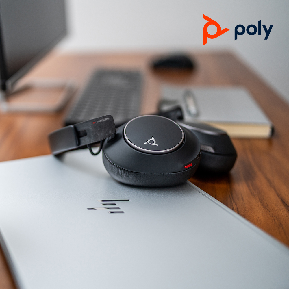 Poly 플랜트로닉스 보이저 서라운드 80 유무선 블루투스 헤드셋 노이즈캔슬링 헤드폰 이미지 8