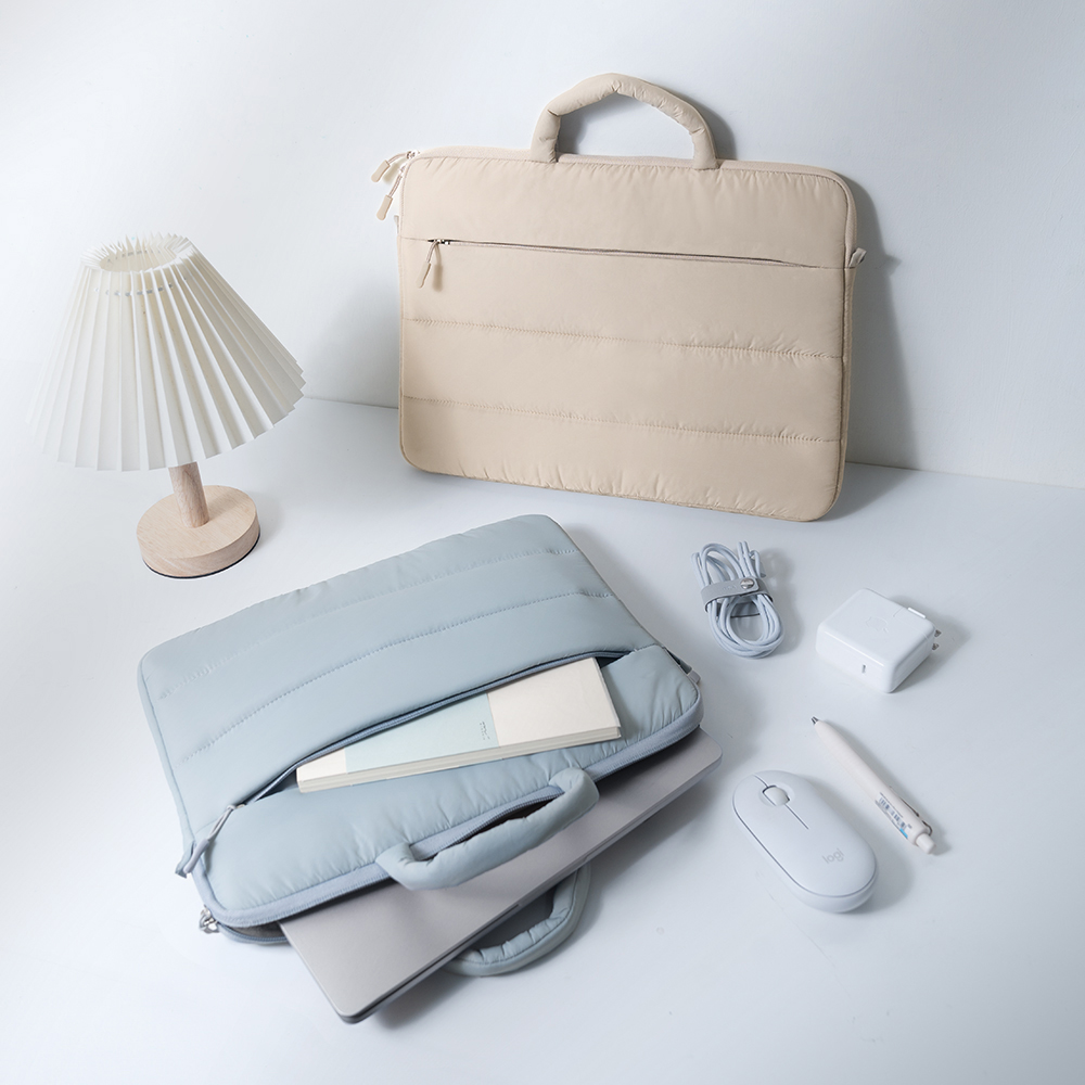 에카엑스 퍼피 클라우드 랩탑 파우치 노트북 패딩 가방