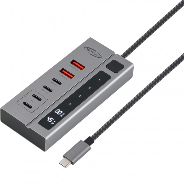 강원전자 넷메이트 USB3.2 C타입 6포트 허브(PD충전 2포트) NM-UBC3124 - 상세 이미지 3