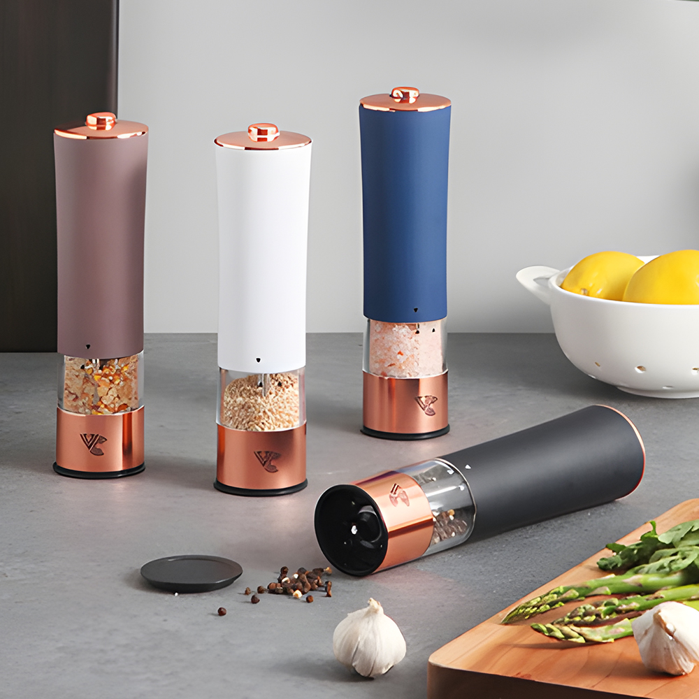 모던 원터치 후추그라인더 소금그라인더 깨갈이 전동 자동소금통 참깨 깨통