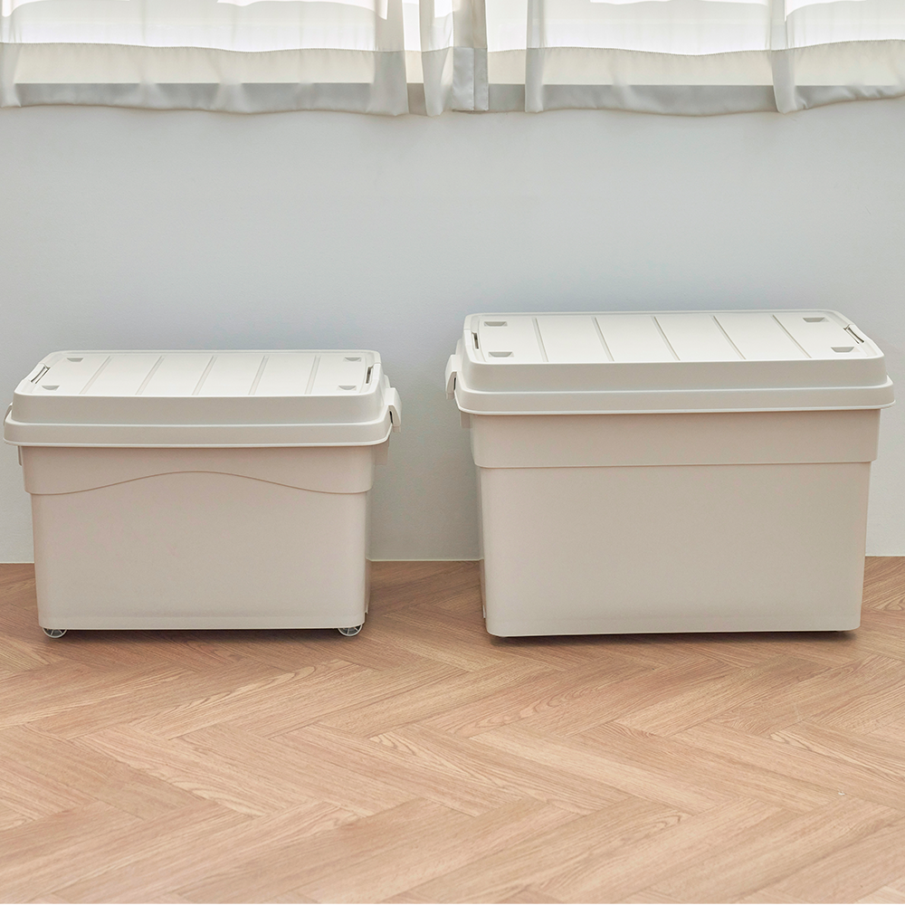 [단독] 프랑코 퍼블릭 리빙박스 2개 세트구성 대형 옷 장난감 소품 수납 정리함 90L+60L