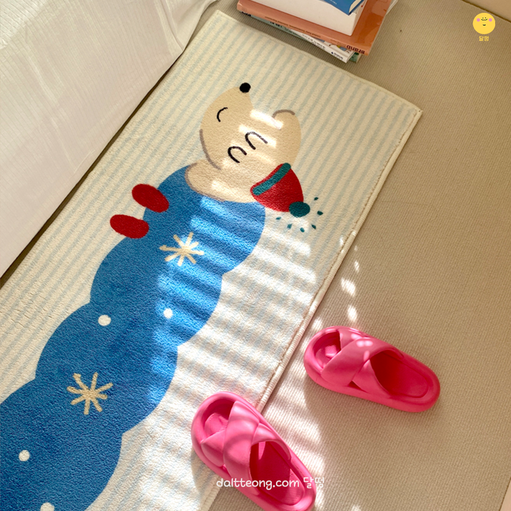 달떵 귀여운 강아지 거실 침대 롱 러그 사계절 긴러그 아기방 인테리어 포인트 예쁜 카페트