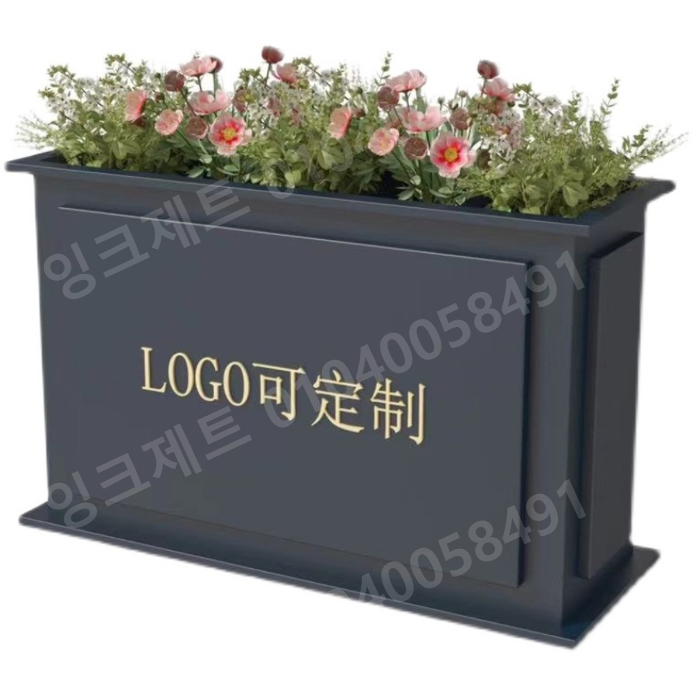 야외용 화분 화단 발코니 직사각 조경 플랜트 박스 인테리어 - 상세 이미지 5