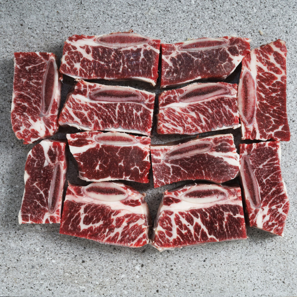 LA갈비 단면 비교