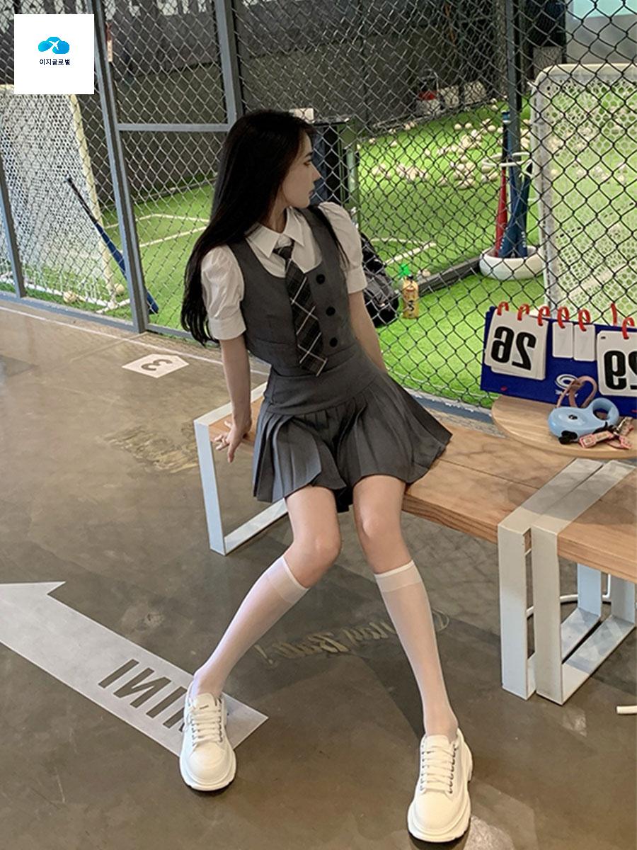 유니폼 일본 교복 컨셉 하이틴 영국 의상 - 상품 이미지