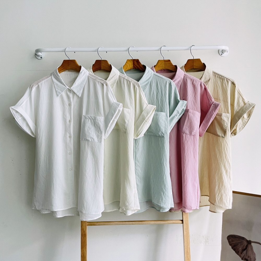 롤업셔츠 여름남방 핑크 시원한남방