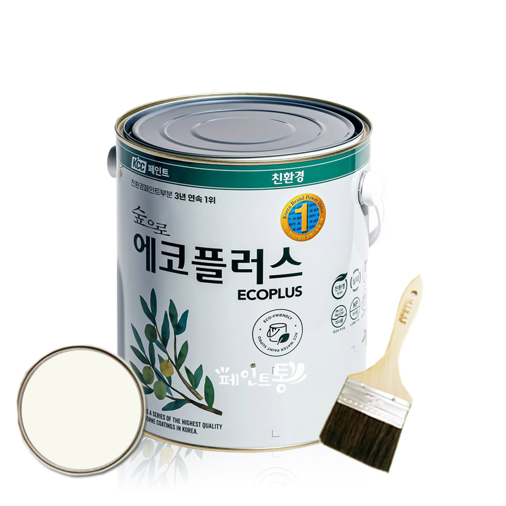 KCC 숲으로 에코플러스 수성페인트 3.78L 벽면 실내 인테리어용 - 상세 이미지 3