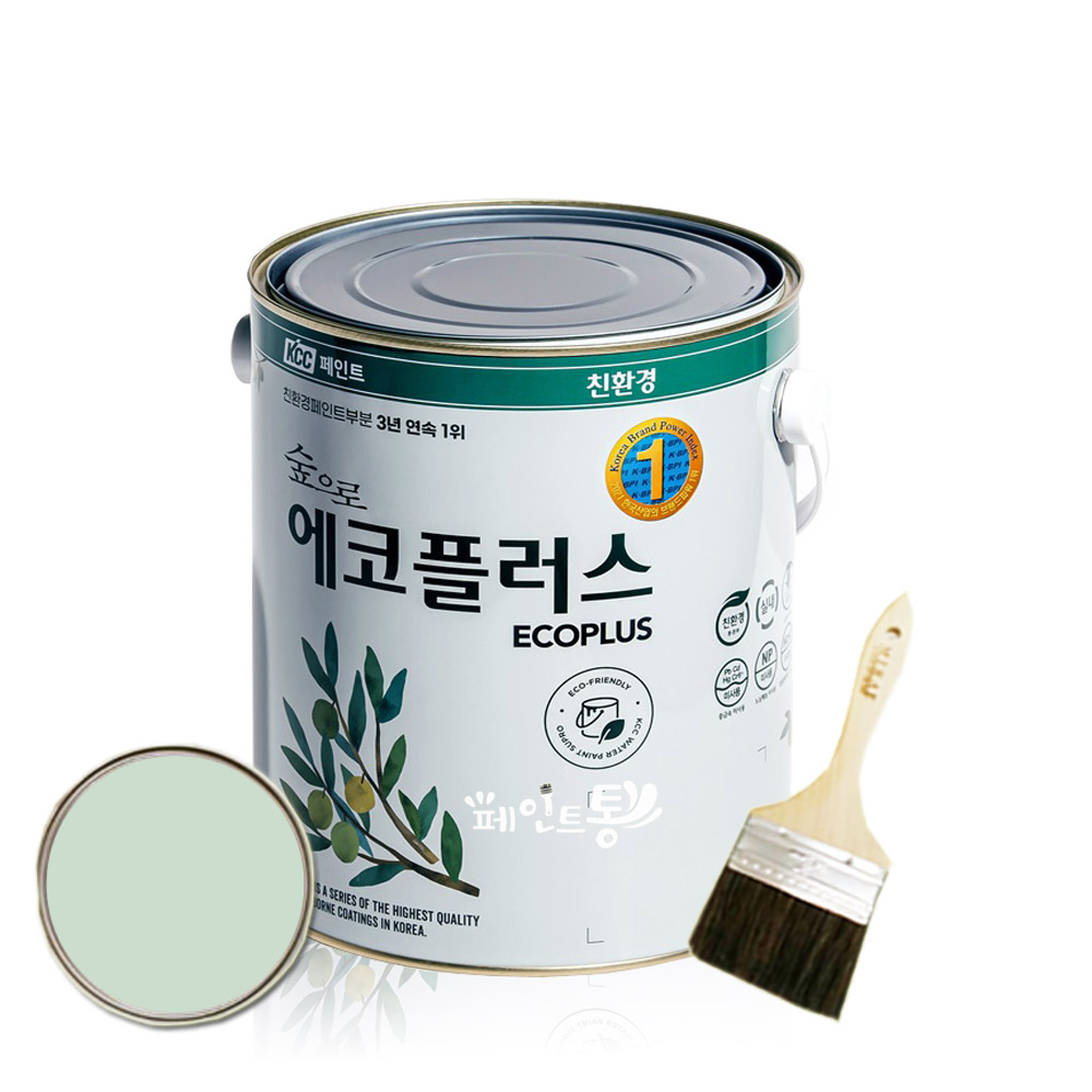 KCC 숲으로 에코플러스 수성페인트 3.78L 벽면 실내 인테리어용 이미지 7