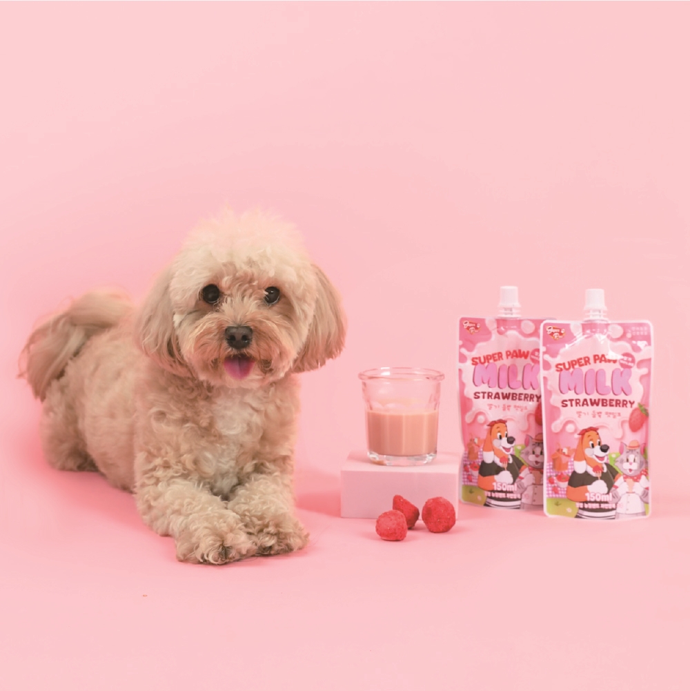 (3박스) 슈퍼포우 펫밀크 딸기 강아지 우유 150ml, 24개 - 상세 이미지 5