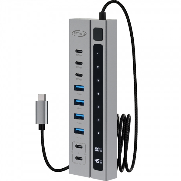 강원전자 넷메이트 USB3.2 C타입 9포트 허브(PD충전 2포트) NM-UBC3145 - 상세 이미지 2